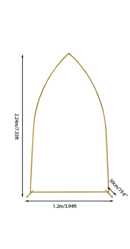 image de Arche en acier pour cérémonie 220x120m